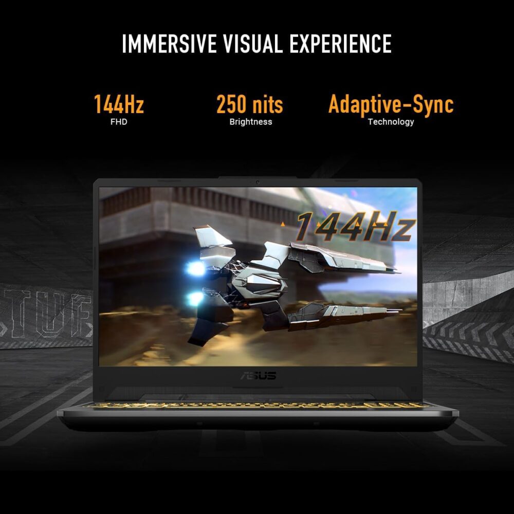 ASUS TUF Gaming A15 Gaming Laptop, 15.6” FHD 144Hz Display, NVIDIA® GeForce RTX™ 2050, AMD Ryzen™ 5 7535HS, 8GB DDR5, 512GB PCIe® Gen4 NVMe™ SSD, Wi-Fi 6, Windows 11, FA506NF-ES51 - Image 4