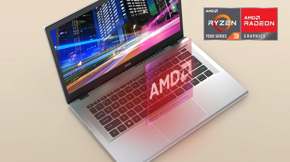 Acer Aspire 3 A315-24P-R7VH Slim Laptop | 15.6" Full HD | AMD Ryzen 3 7320U Quad-Core | AMD Radeon Graphics | 8GB LPDDR5 | 128GB NVMe SSD | Wi-Fi 6 | Windows 11 Home - Image 3
