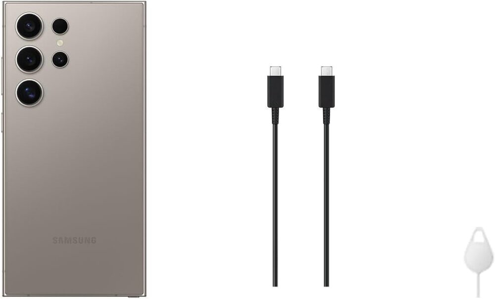 SAMSUNG Galaxy S24 Ultra SM-S928B/DS 12GB 256GB Dual Sim Factory Unlocked International Model (Titanium Grey) - Image 3