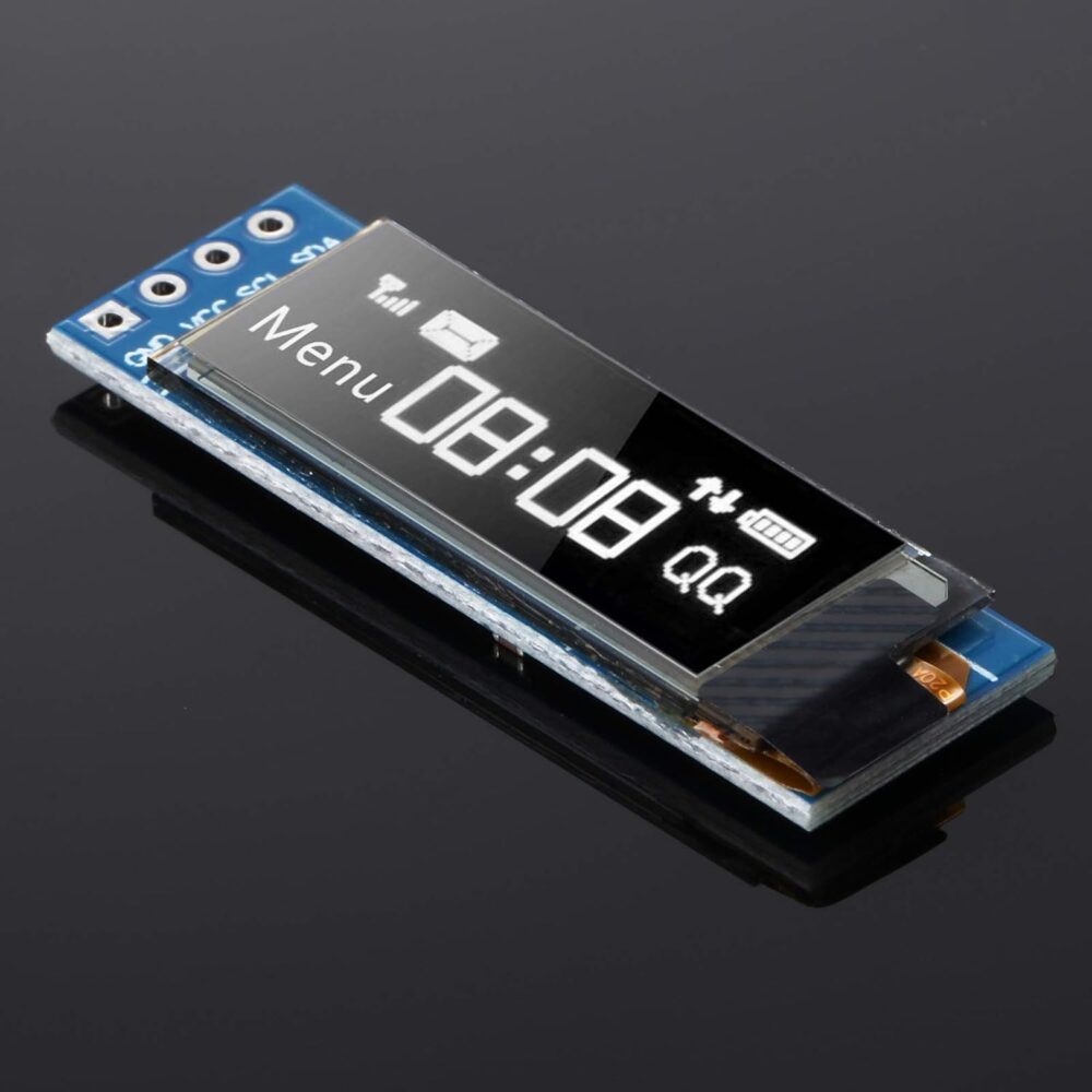 Frienda 5 Pieces I2C Display Module 0.91 Inch I2C OLED Display Module I2C OLED Screen Driver DC 3.3V to 5V(White Display Color) - Image 8