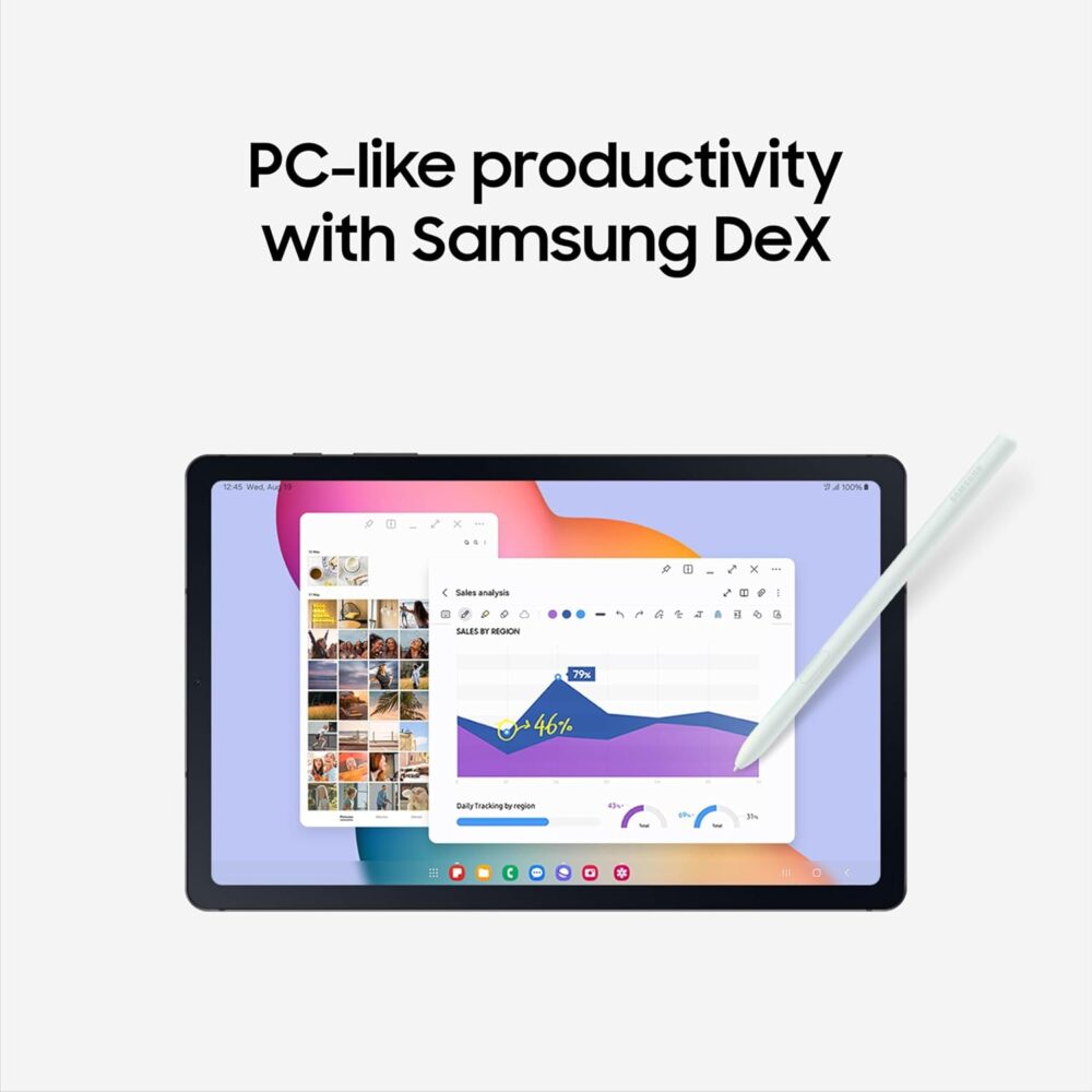 Samsung Galaxy Tab S6 Lite (2024) 10.4" 128GB WiFi Android Student Tablet, S Pen for Note-Taking, Gaming Ready, Long Battery Life, Expandable Storage, US Version, Oxford Gray, Amazon Exclusive - Image 6