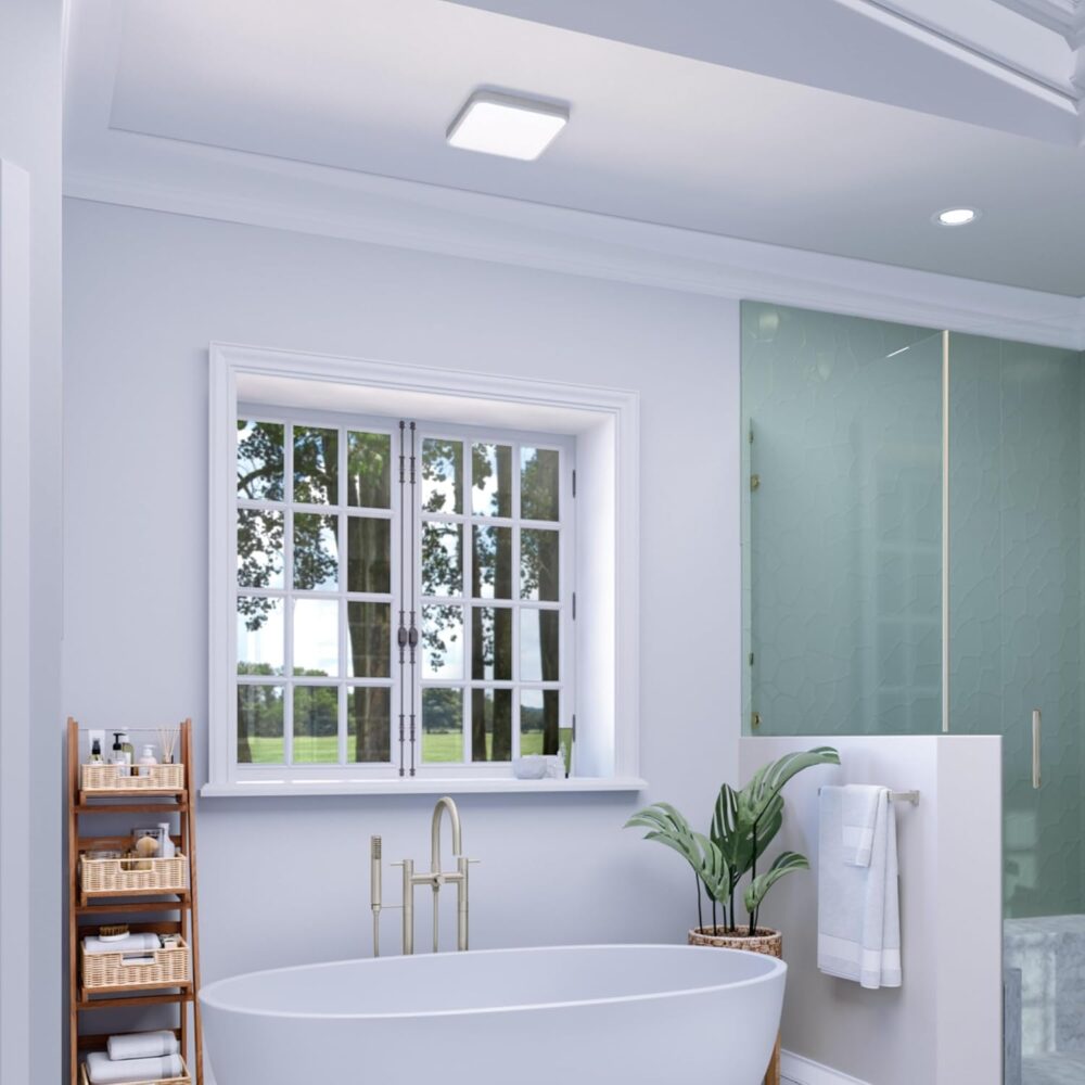 Homewerks 7148-01-AX Smart Bathroom Fan with Alexa Voice Assistant Color Changing LED Light and Bluetooth Speakers 110 CFM 1.5 Sones - Image 9