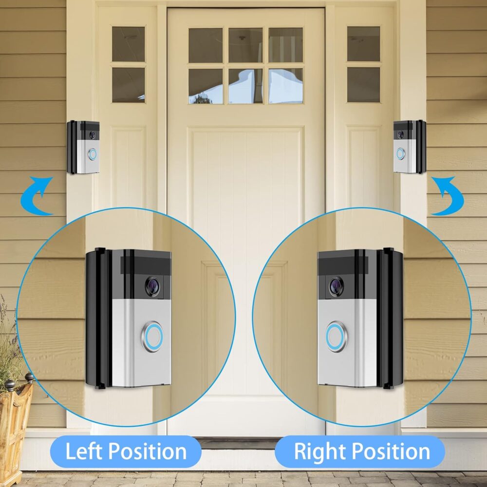 RIOVO Adjustable 30 to 55 Degree Doorbell Angle Mount Compatible with Ring/Blink Video Doorbell/Battery Doorbell, Replacement Angle Adjustment Adapter Mounting Bracket Wedge Kit - Image 6