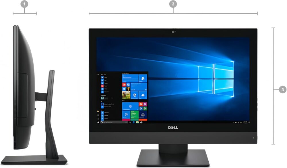 Dell OptiPlex 5250 All-in-One Desktop Computer, 21.5" FHD(1920x1080), Intel G4560 3.5GHz, 8GB RAM, 256GB SSD, Keyboard&Mouse, WiFi, Windows 10 pro(Renewed) - Image 7
