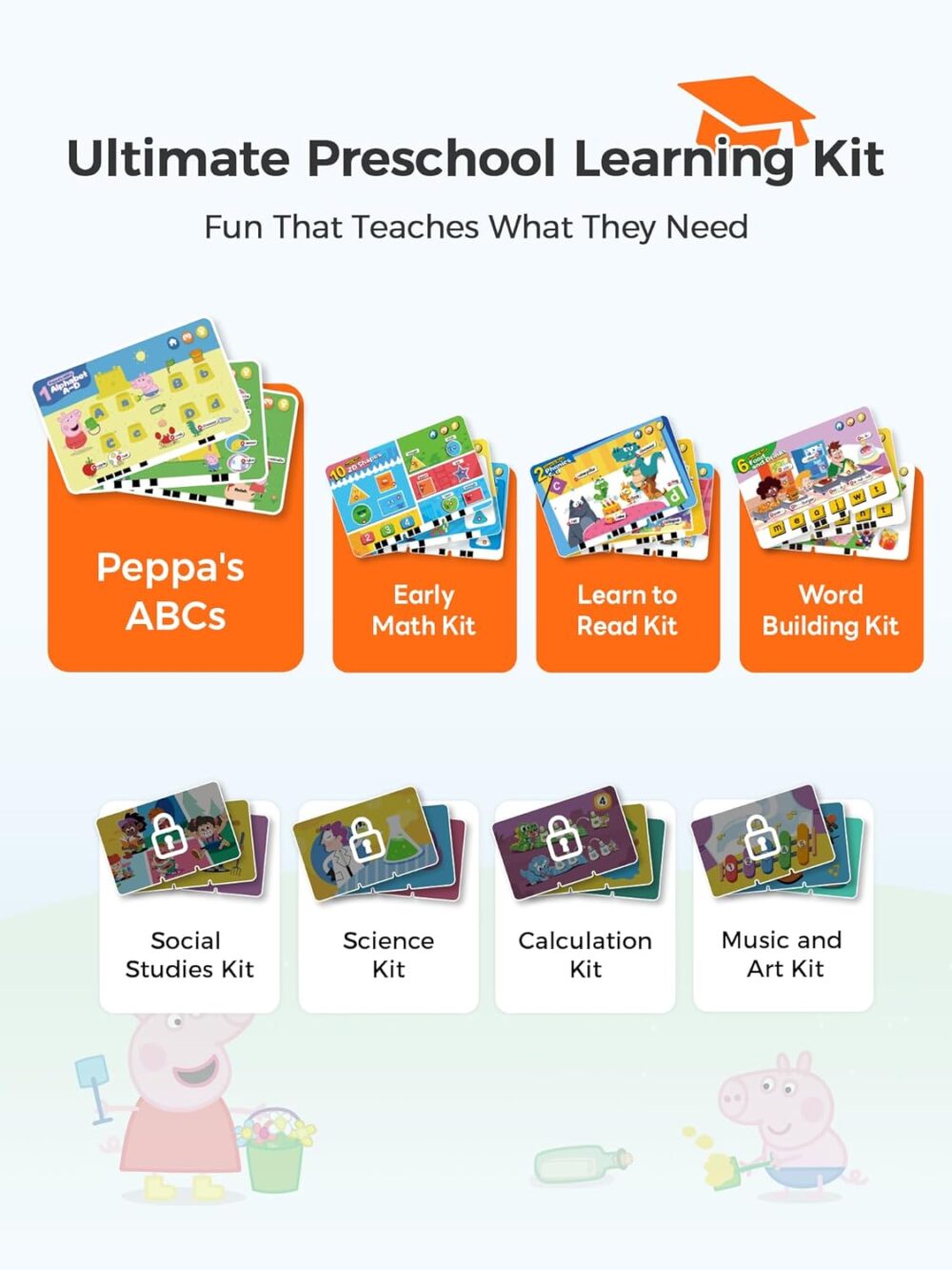 Interactive Electronic Learning Pad - Learn-to-Read System with 70 Sound Pages, Card-Insert for Alphabet, Words, Numbers, Music, Learning Activities for Kids 3-5 Years Old - Image 5