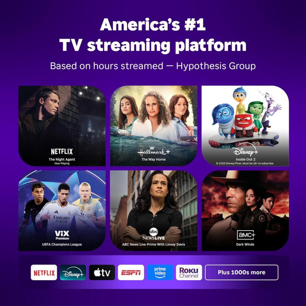 Roku Streaming Stick 4K - HDR & Dolby Vision Roku Streaming Device for TV with Voice Remote & Long-Range Wi-Fi - Free & Live TV - Image 3