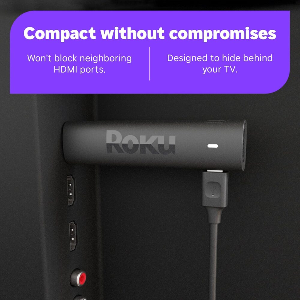Roku Streaming Stick 4K - HDR & Dolby Vision Roku Streaming Device for TV with Voice Remote & Long-Range Wi-Fi - Free & Live TV - Image 5