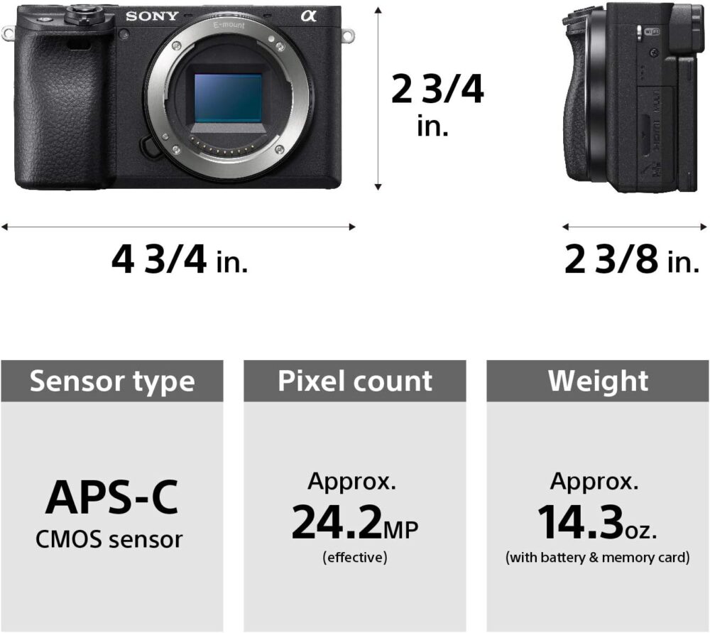 Sony Alpha a6400 Mirrorless Camera: Compact APS-C Interchangeable Lens Digital Camera with Real-Time Eye Auto Focus, 4K Video & Flip Up Touchscreen - E Mount Compatible Cameras - ILCE-6400/B Body - Image 4