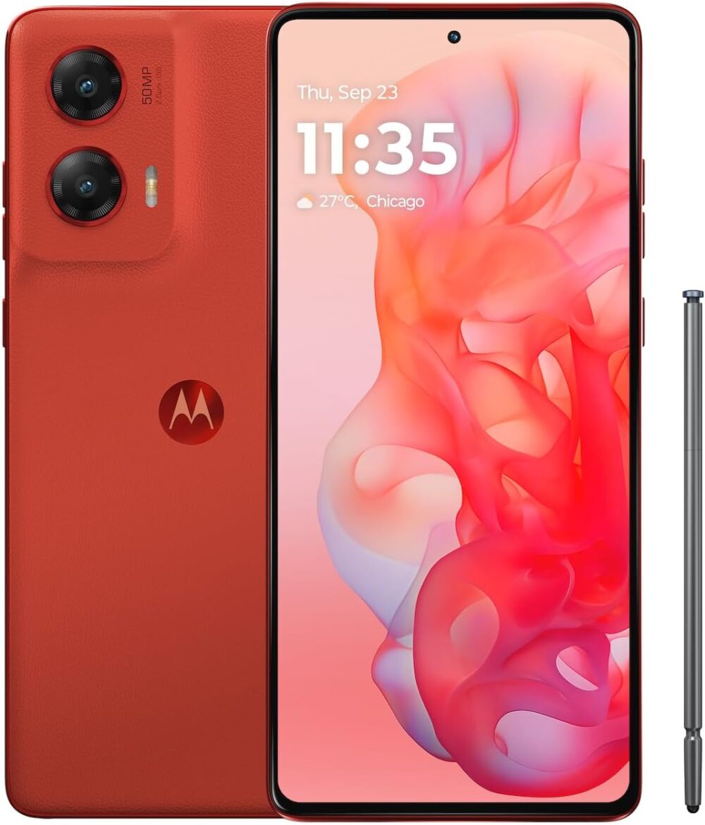 Motorola Moto G Stylus 5G | 2024 | Unlocked | Made for US 8/256GB | 50MP Camera | Scarlet Wave - Image 3