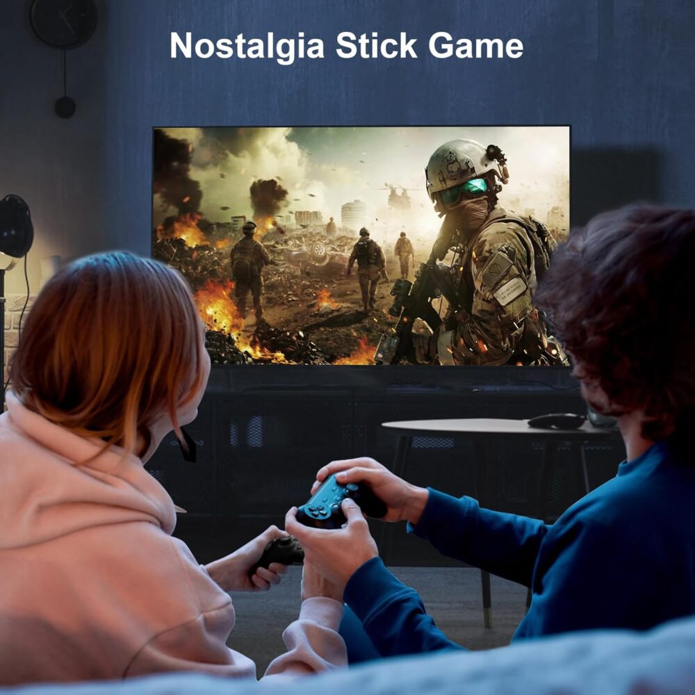 Upgraded Retro Gaming Console, Nostalgia Stick Game with 15 Built-In Emulators, Over 20,000 Games, 4K HDMI Output, 2.4GHz Wireless Controller for TV – Plug and Play (64G) - Image 3