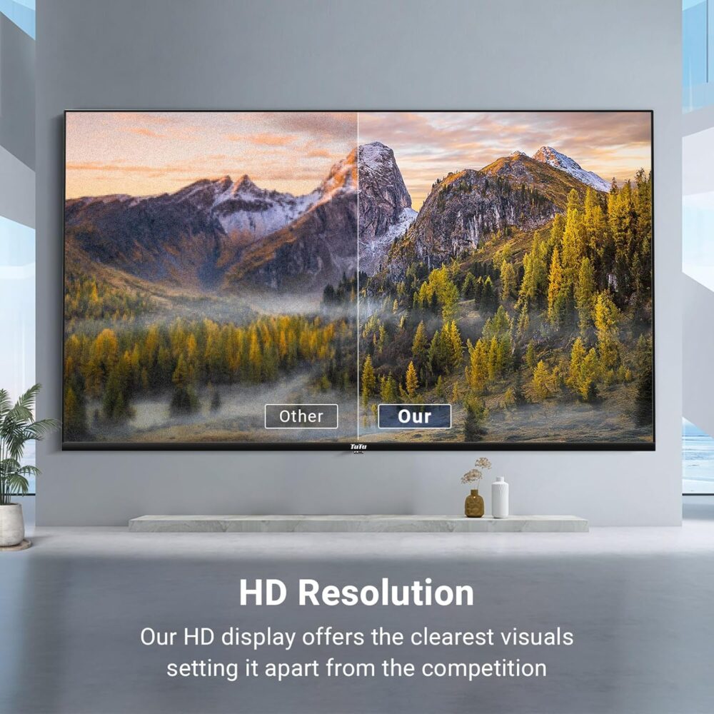 32 Inch 720P HD Smart TV with Google TV, Full HD Slim Design LED Smart TV or Monitor with HDMI, Dolby Audio, Voice Remote, Stream Live(2024 Model) - Image 3
