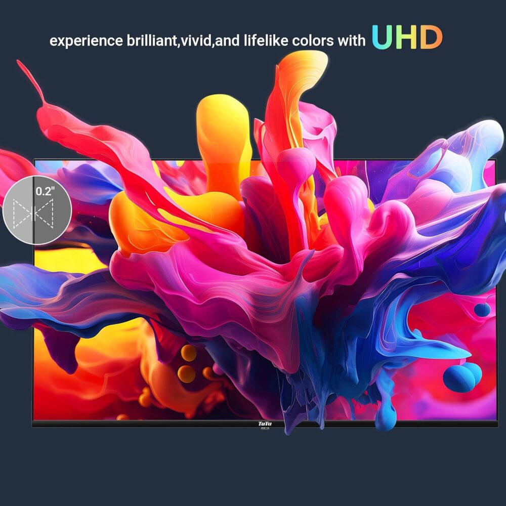 32 Inch 720P HD Smart TV with Google TV, Full HD Slim Design LED Smart TV or Monitor with HDMI, Dolby Audio, Voice Remote, Stream Live(2024 Model) - Image 4