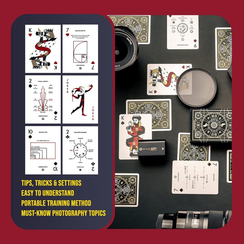 The Photography Deck - Photography Cheat Sheet Cards - Camera Settings Cheat Sheets - Photography Idea Cards - Essential Shooting Guide - Photography Tips Reference Card - Quick Tip Photo Cards - Image 8