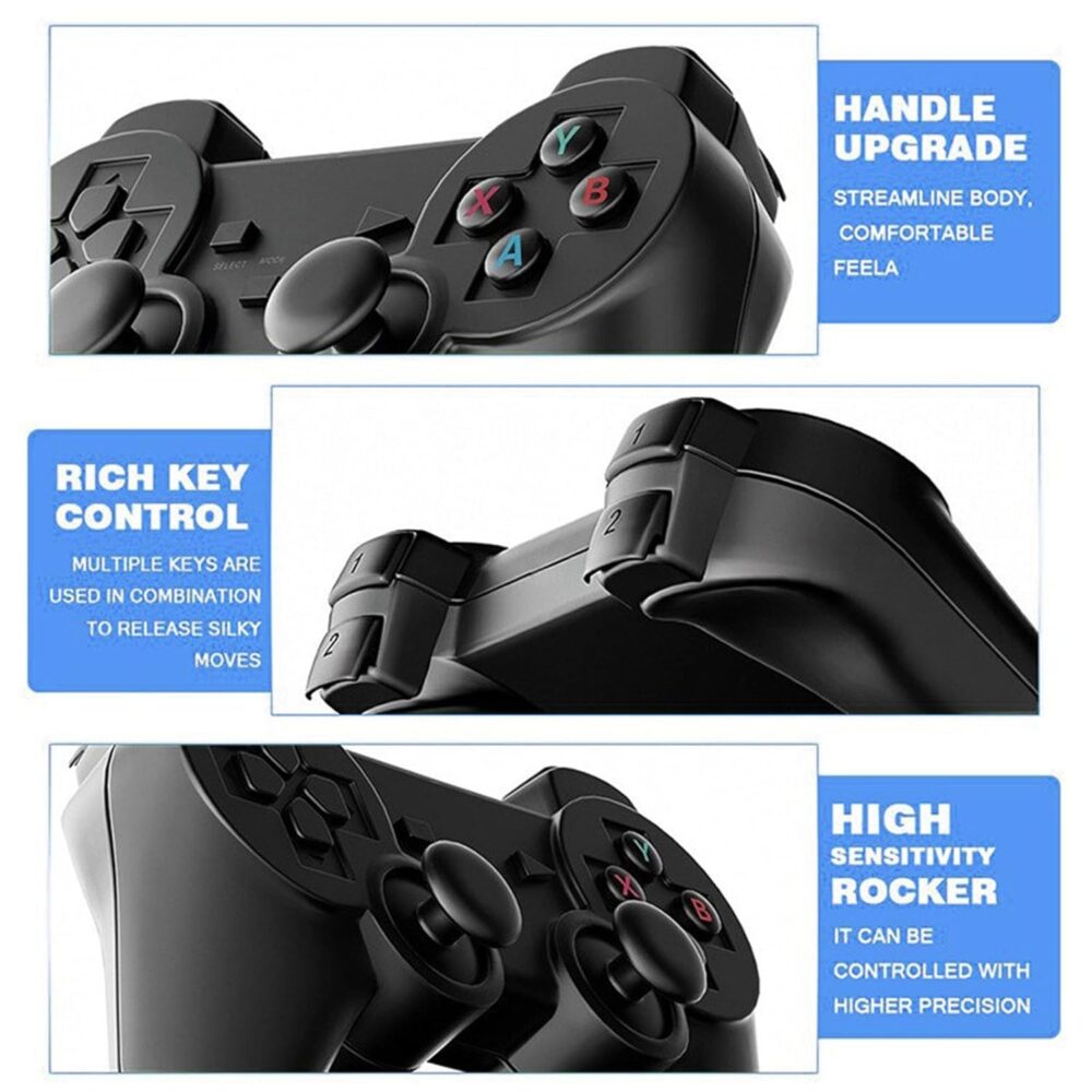 20,000+ Games Wireless Retro Game Console, 9 Emulators 4k Hdmi Output, Retro Video Game Stick with Built-in 2.4GHz Wireless Controller，Plug and Play for TV - Image 5