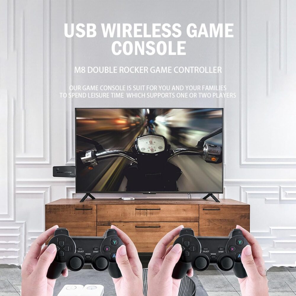 20,000+ Games Wireless Retro Game Console, 9 Emulators 4k Hdmi Output, Retro Video Game Stick with Built-in 2.4GHz Wireless Controller，Plug and Play for TV - Image 6