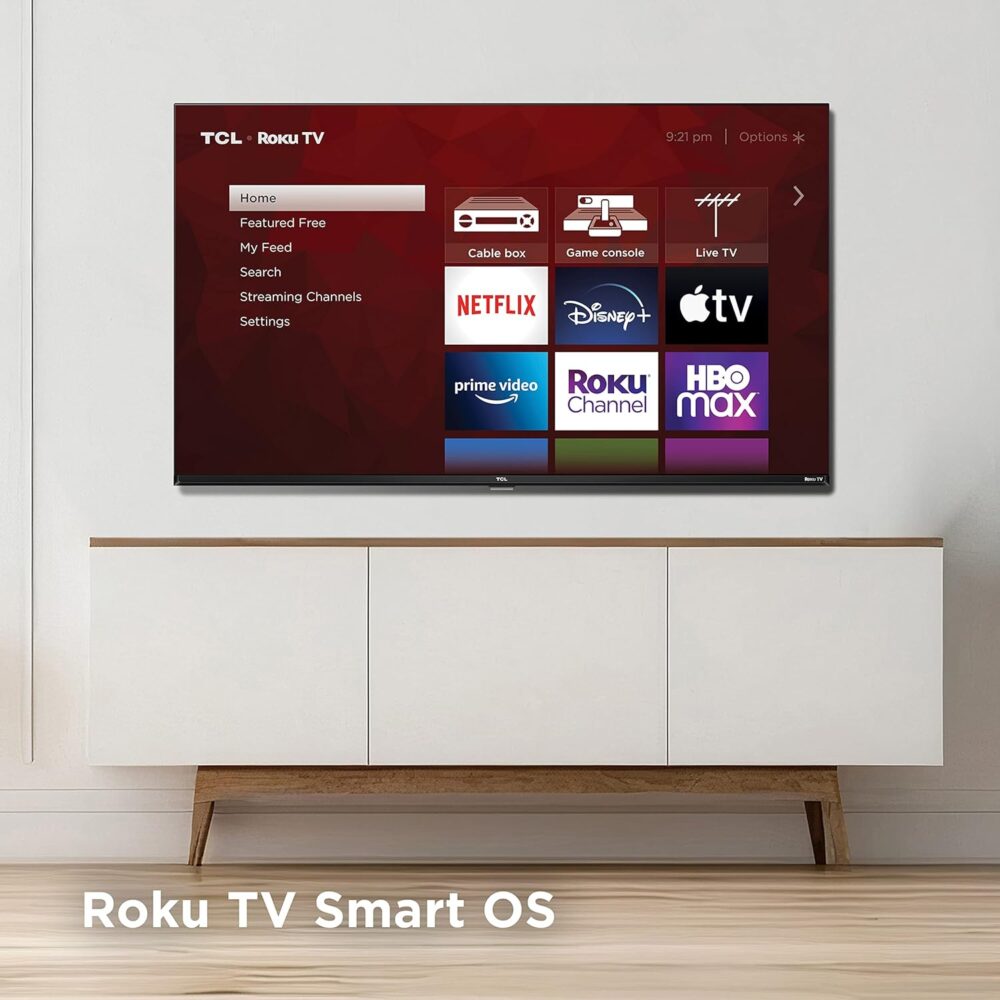 TCL 32-Inch Class S3 1080p LED Smart TV with Roku TV (32S350R, 2023 Model), Compatible with Alexa, Google Assistant, and Apple HomeKit Compatibility, Streaming FHD Television,Black - Image 10