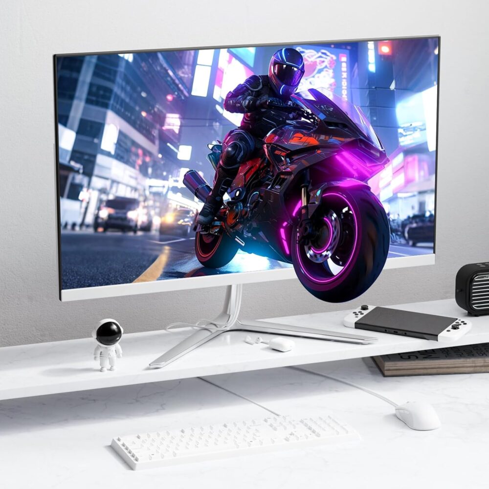 23.8" All in One Desktop Computer,All-in-one Desktop,Intel Quad-Core N5095 Processor,16GB RAM, 512GB SSD, Dual-Band WiFi 2.4/5.0Ghz & Bluetooth, Windows 11, Includes Keyboard and Mouse Set - Image 7