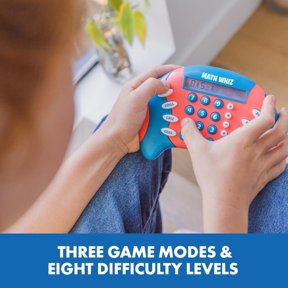Educational Insights Math Whiz - Electronic Math Games, Addition, Subtraction, Division, and Multiplication Game, Handheld Games for Kids, Interactive STEM Learning Tools for Ages 6+ - Image 6
