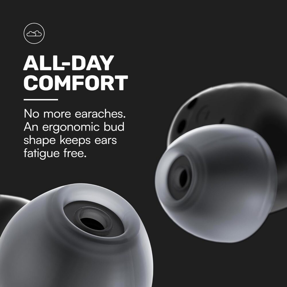 Raycon Everyday Earbuds (2024 Edition) - Bluetooth True Wireless in-Ear Buds with 32 Hours Playtime, Multpoint Technology, Extreme Comfort, and Active Noise Cancellation (Carbon Black) - Image 5