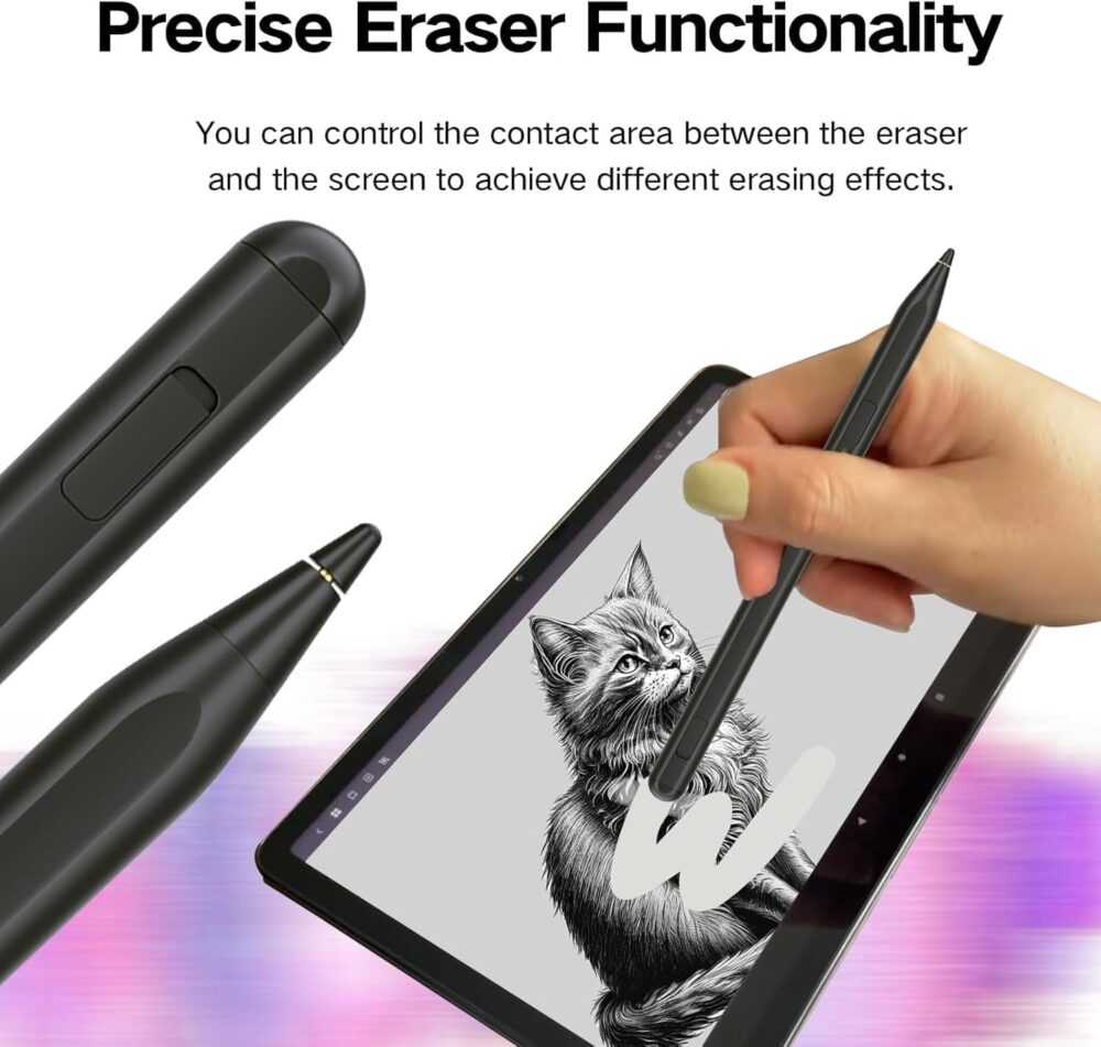 USI 2.0 Stylus Pen for Amazon Fire HD 10 (2023 Release)& Fire Max 11 (2023 Release),with Tilt Support, Palm Rejection,4096 Pressure Sensitivity,Tail Eraser - Image 7