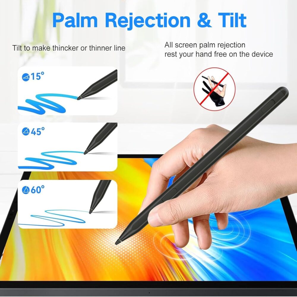 USI 2.0 Stylus Pen for Amazon Fire HD 10 (2023 Release)& Fire Max 11 (2023 Release),with Tilt Support, Palm Rejection,4096 Pressure Sensitivity,Tail Eraser - Image 8
