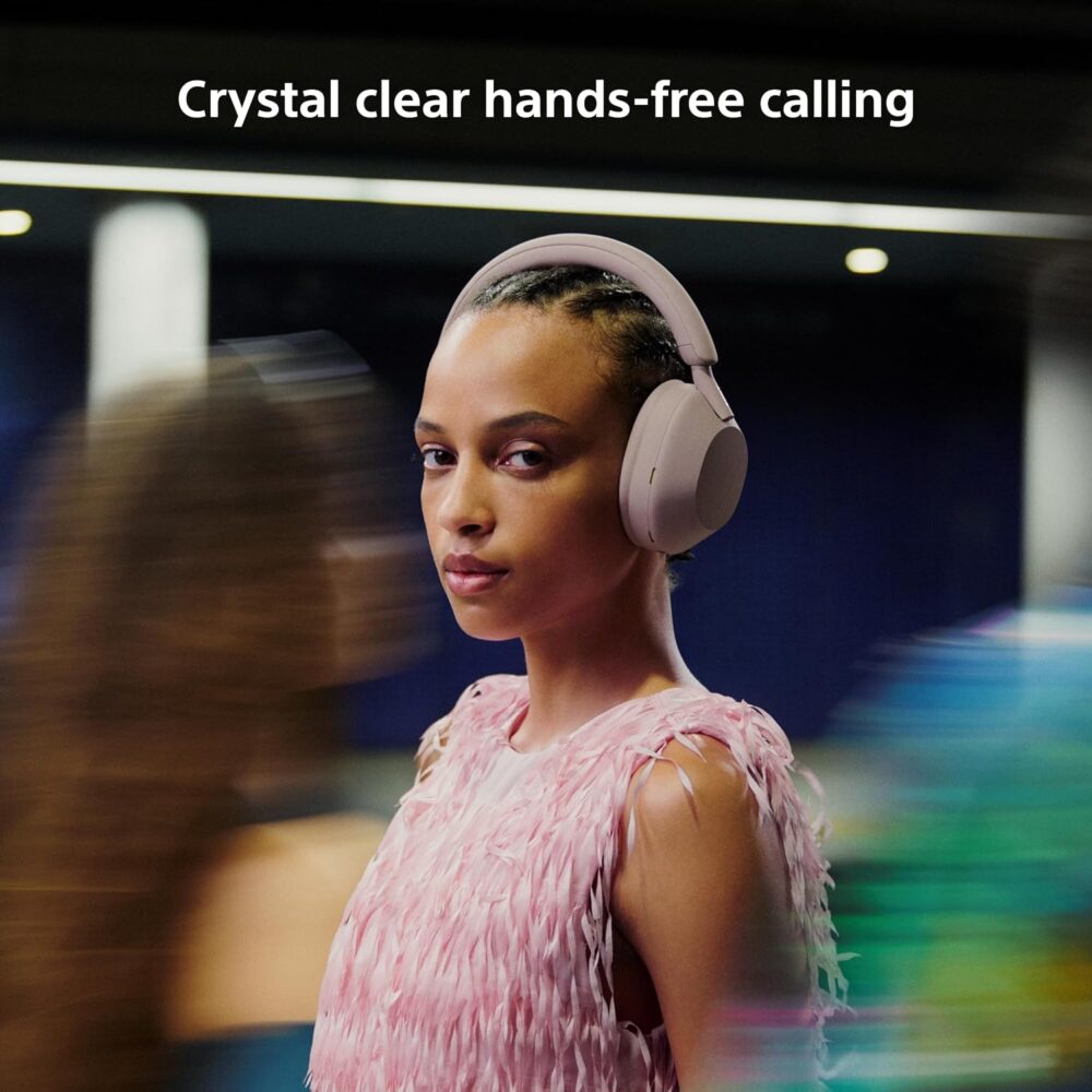Sony WH-1000XM5 Noise Canceling Wireless Headphones - 30hr Battery Life - Over-Ear Style - Optimized for Alexa and Google Assistant - Built-in mic for Calls - Pink - International Version No Warranty - Image 7