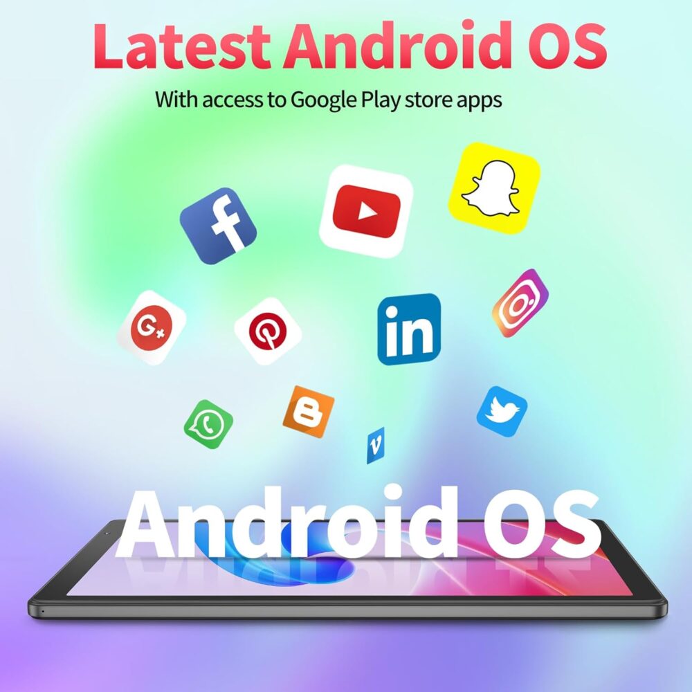 Tablet 10 inch Android Tablets with 2GB RAM, 32GB ROM, 512GB Expandable, Quad-Core,1280 * 800 HD IPS, 2MP + 8MP Dual Camera, Wi-Fi, Stable Tablet with 6000mAh Battery - Image 5