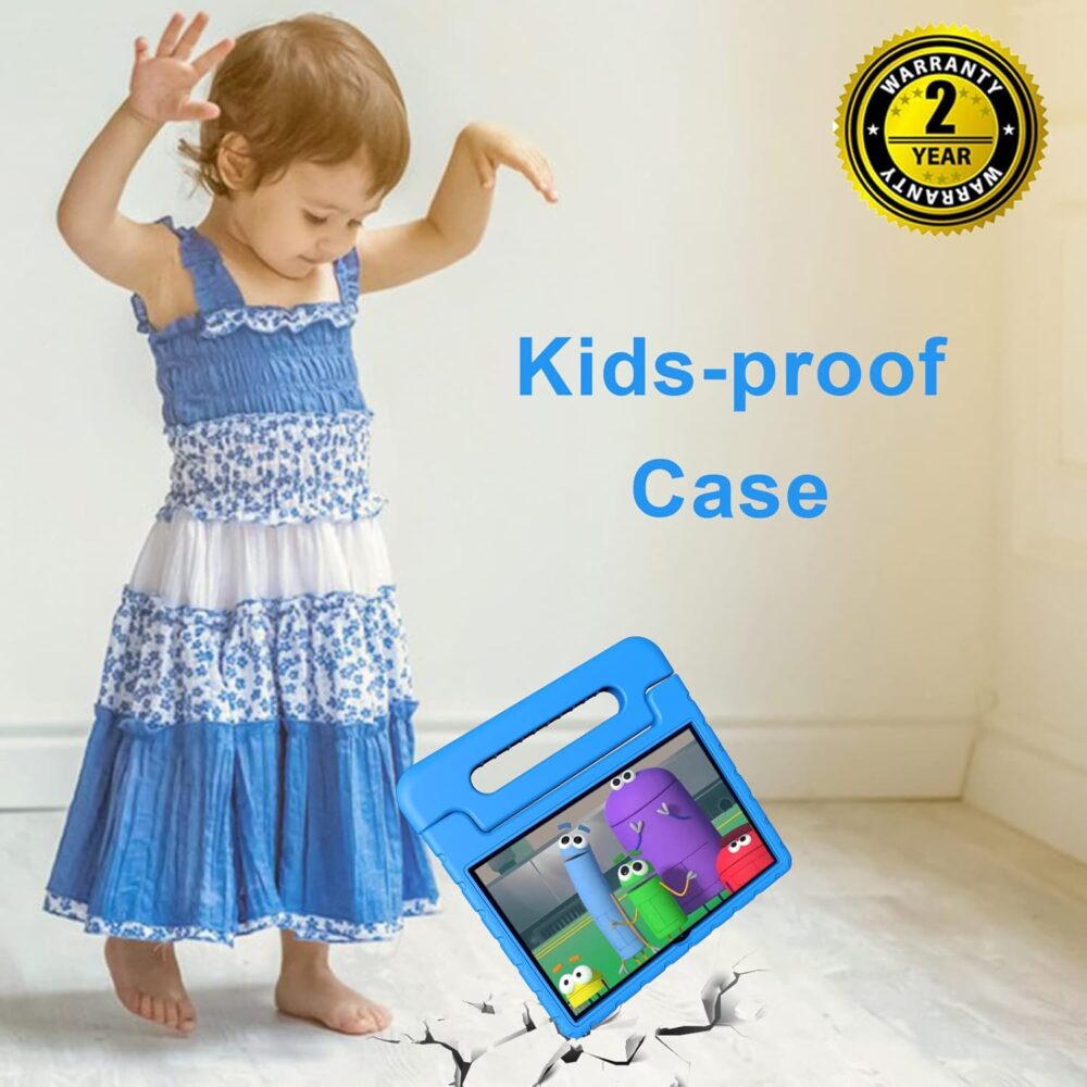 Tablet for Kids, 10 Inch Kids Tablet Android 13, 4GB+64GB, Octa-Core, WiFi 6, Big Battery, Kids Space, Parental Control 1280 * 800 HD Display Blue - Image 4