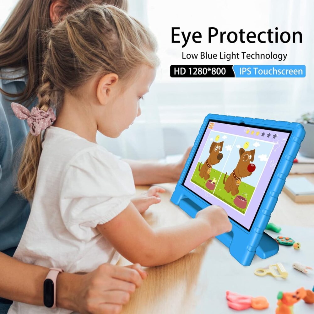 Tablet for Kids, 10 Inch Kids Tablet Android 13, 4GB+64GB, Octa-Core, WiFi 6, Big Battery, Kids Space, Parental Control 1280 * 800 HD Display Blue - Image 7