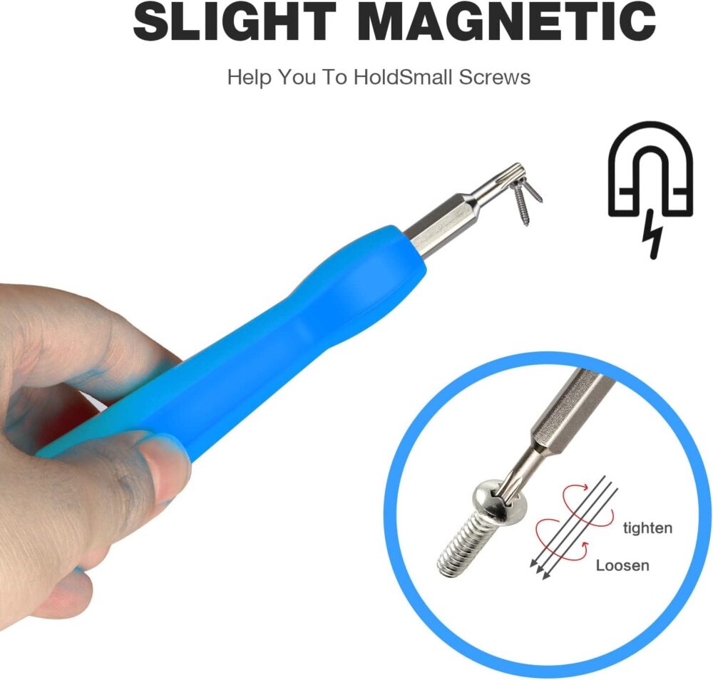 Ring Screwdriver Bit Set for Battery and Wifi Access - Fits All Ring Video Doorbell Models (Blue) - Image 5