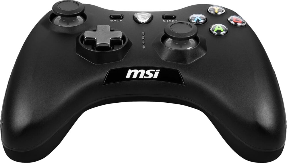 MSI Force GC30V2 Wireless Gaming Controller, Dual Vibration Motors, Dual Connection Modes, Interchangable D-Pads, Compatible with PC & Android, Black - Image 3