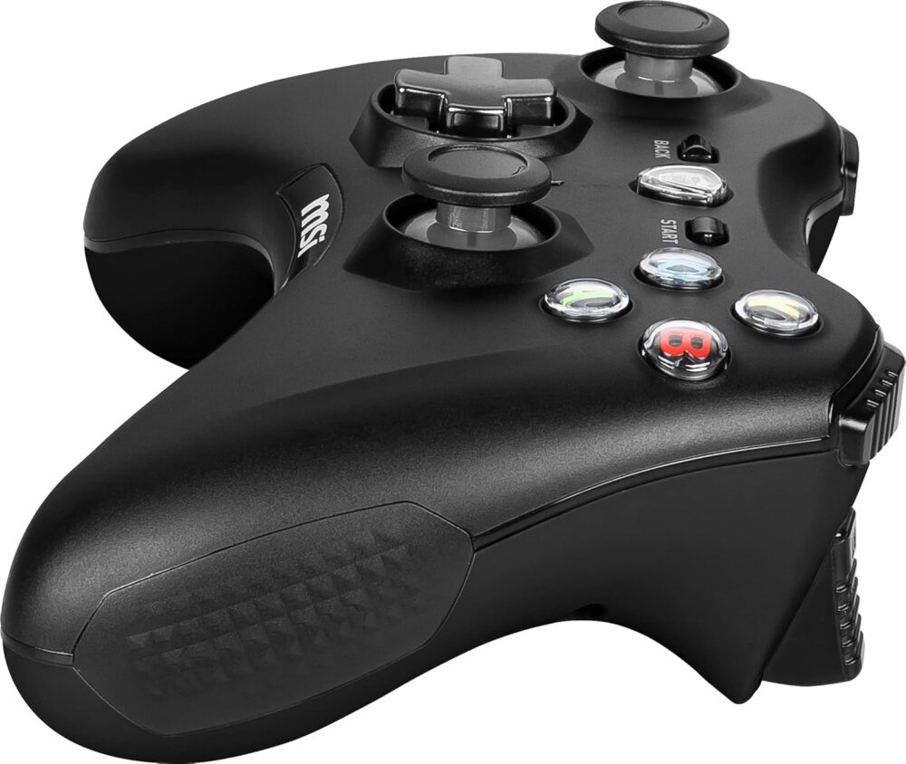 MSI Force GC30V2 Wireless Gaming Controller, Dual Vibration Motors, Dual Connection Modes, Interchangable D-Pads, Compatible with PC & Android, Black - Image 4