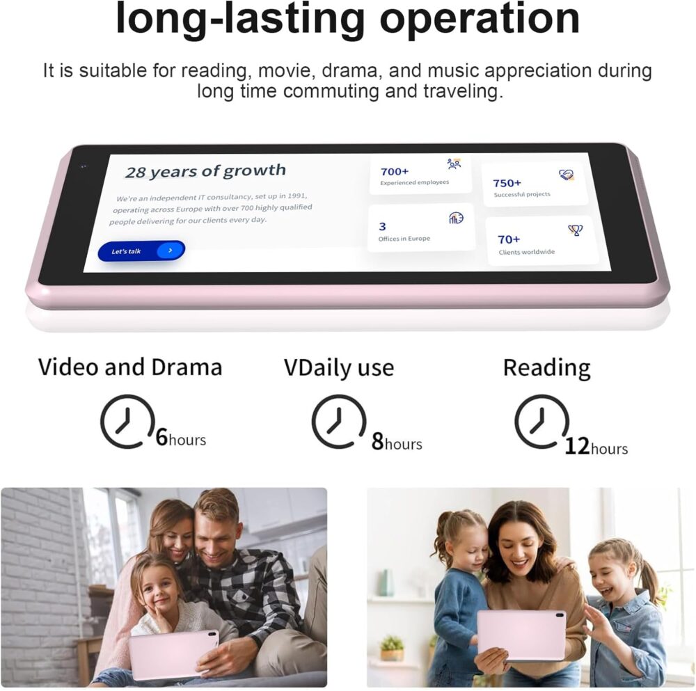 Tablet Android 15, 7 inch Tablet, 6GB RAM+32GB ROM/ 1TB Expandable Tableta, 1.6Ghz Quad-core Processor Computer, 1024 * 600 IPS 7'' HD Touch Screen, 5MP Camera, WiFi, Game, Bluetooth - Image 4