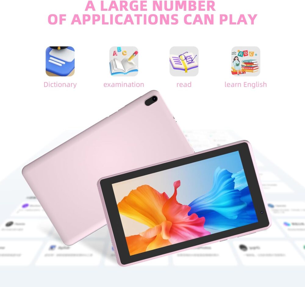 Tablet Android 15, 7 inch Tablet, 6GB RAM+32GB ROM/ 1TB Expandable Tableta, 1.6Ghz Quad-core Processor Computer, 1024 * 600 IPS 7'' HD Touch Screen, 5MP Camera, WiFi, Game, Bluetooth - Image 5