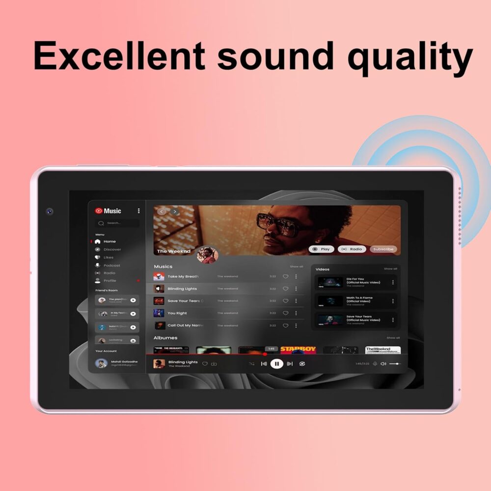 Tablet Android 15, 7 inch Tablet, 6GB RAM+32GB ROM/ 1TB Expandable Tableta, 1.6Ghz Quad-core Processor Computer, 1024 * 600 IPS 7'' HD Touch Screen, 5MP Camera, WiFi, Game, Bluetooth - Image 8