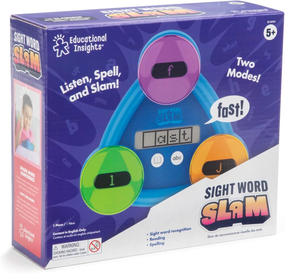 Educational Insights Sight Word Slam - Kindergarten Learning Activities, Electronic Sight Word Games, Flash Cards for Kids, Classroom Toys & Resources, Learn to Read CVC Words, Gifts for Kids Ages 5+ - Image 8