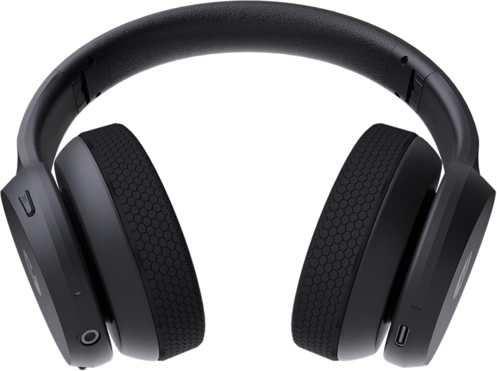 Raycon Fitness Headphones - Wireless Over-Ear-Headphones with 45 Hours of Battery, Active Noise Cancellation, Awareness Mode, 3 Quick Swap Ear Cushions, IPX4 Water Resistance (Black) - Image 3