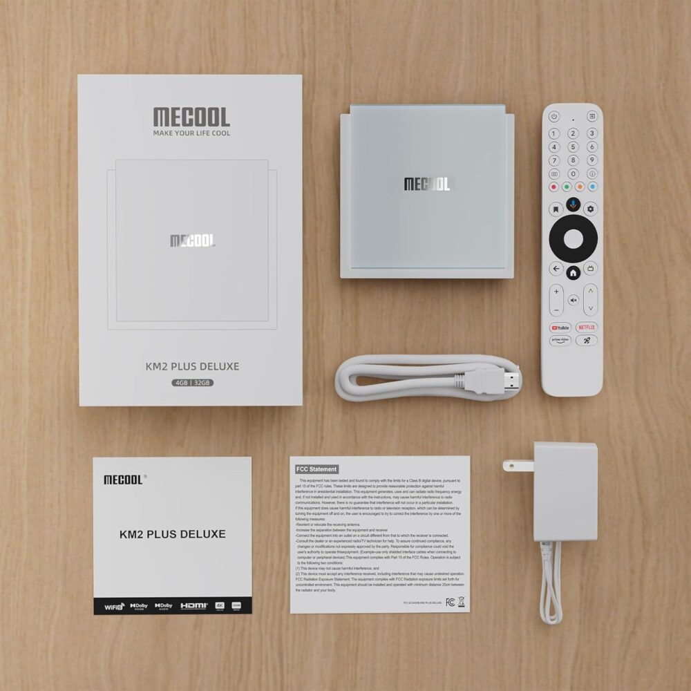 Android TV Box 11.0, MECOOL KM2 Plus Deluxe Smart TV Box 4GB 32GB Certification Netflix Google Assistant Dolby Atmos and Vision, Compatible with AV1 HDR 4K 2.4G 5.0G WiFi6 BT5.0 Amlogic S905X4 - Image 10