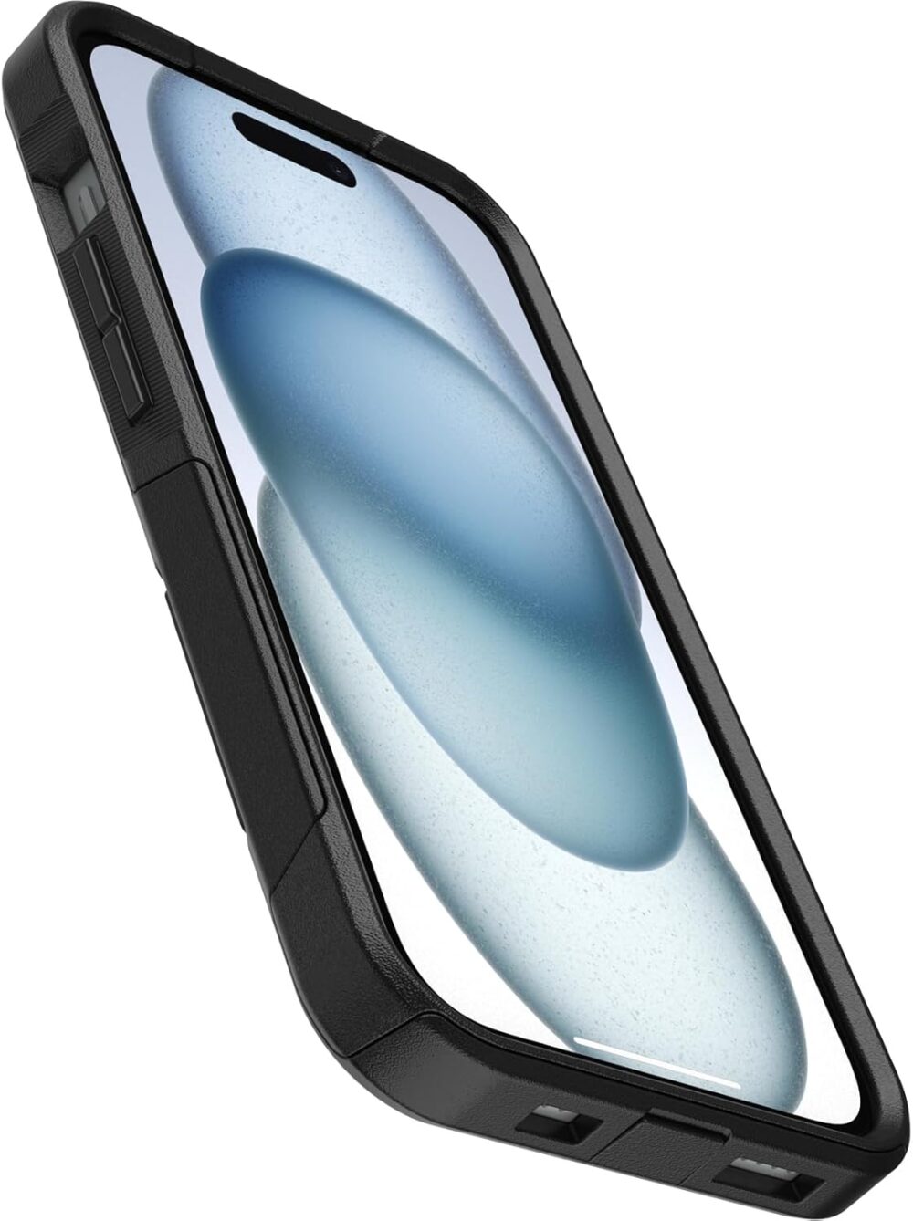 OtterBox iPhone 16e, 15, 14, & 13 Commuter Series Case - Black, Slim & Tough, Pocket-Friendly, with Port Protection - Image 3