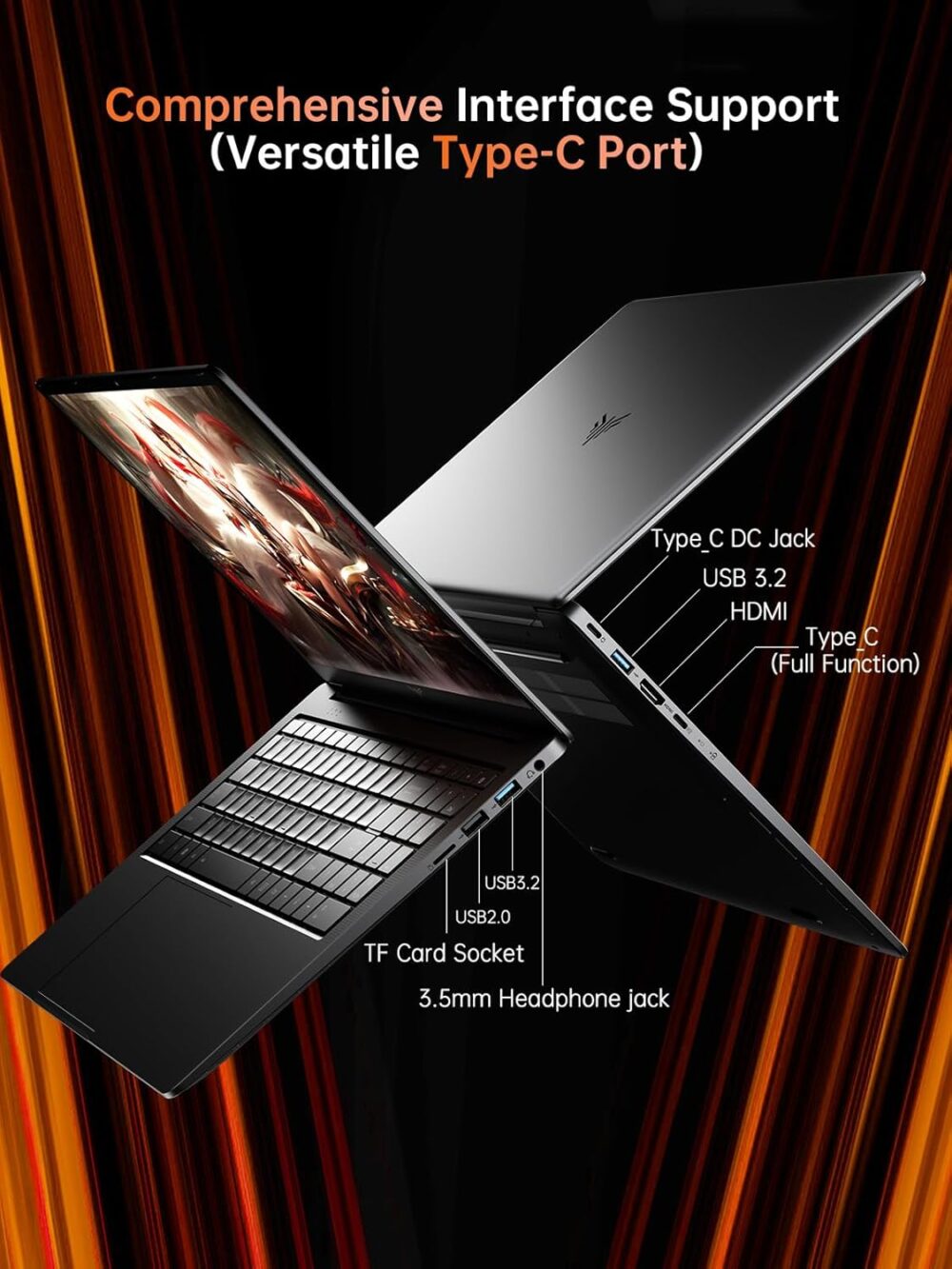 2025 Laptop, Laptop with AMD Ryzen 7 5000 Series (8C/16T, Up to 4.3GHz), 16GB RAM 512GB NVMe SSD Laptop Computer, Radeon RX Vega 8 Graphics, 16.1-inch FHD Display, WiFi 6, Backlit KB - Image 4