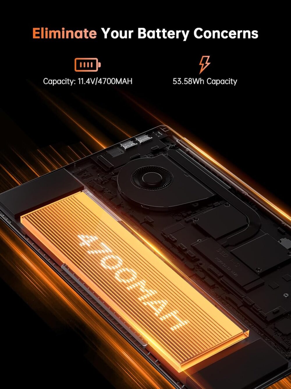 2025 Laptop, Laptop with AMD Ryzen 7 5000 Series (8C/16T, Up to 4.3GHz), 16GB RAM 512GB NVMe SSD Laptop Computer, Radeon RX Vega 8 Graphics, 16.1-inch FHD Display, WiFi 6, Backlit KB - Image 6
