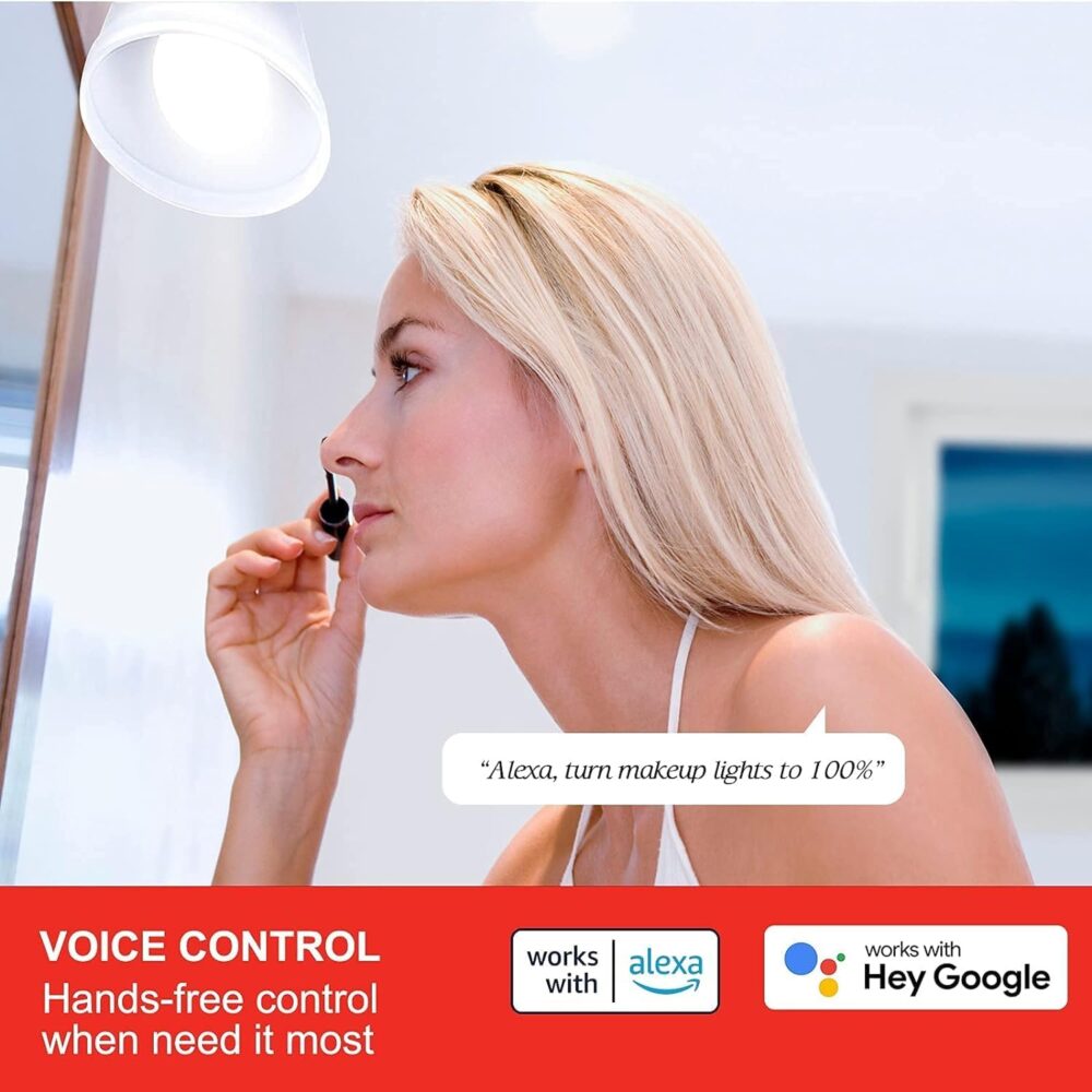 Sengled WiFi Light Bulb - Smart Bulbs That is Compatible with Google Assistant, A19 Daylight (5000K) - No Hub Required, 800LM 60W High CRI)60 Equivalent, 4 Count (Pack of 1) - Image 5
