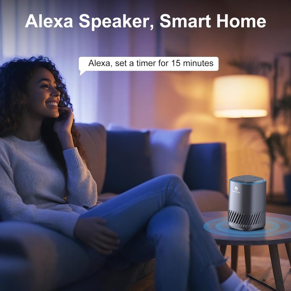 AI Smart Speaker with ChatGPT & Alexa, Dual AI Assistants, Tarot Reading, Language Learning, Smart Home Control, Privacy Protection - Image 3