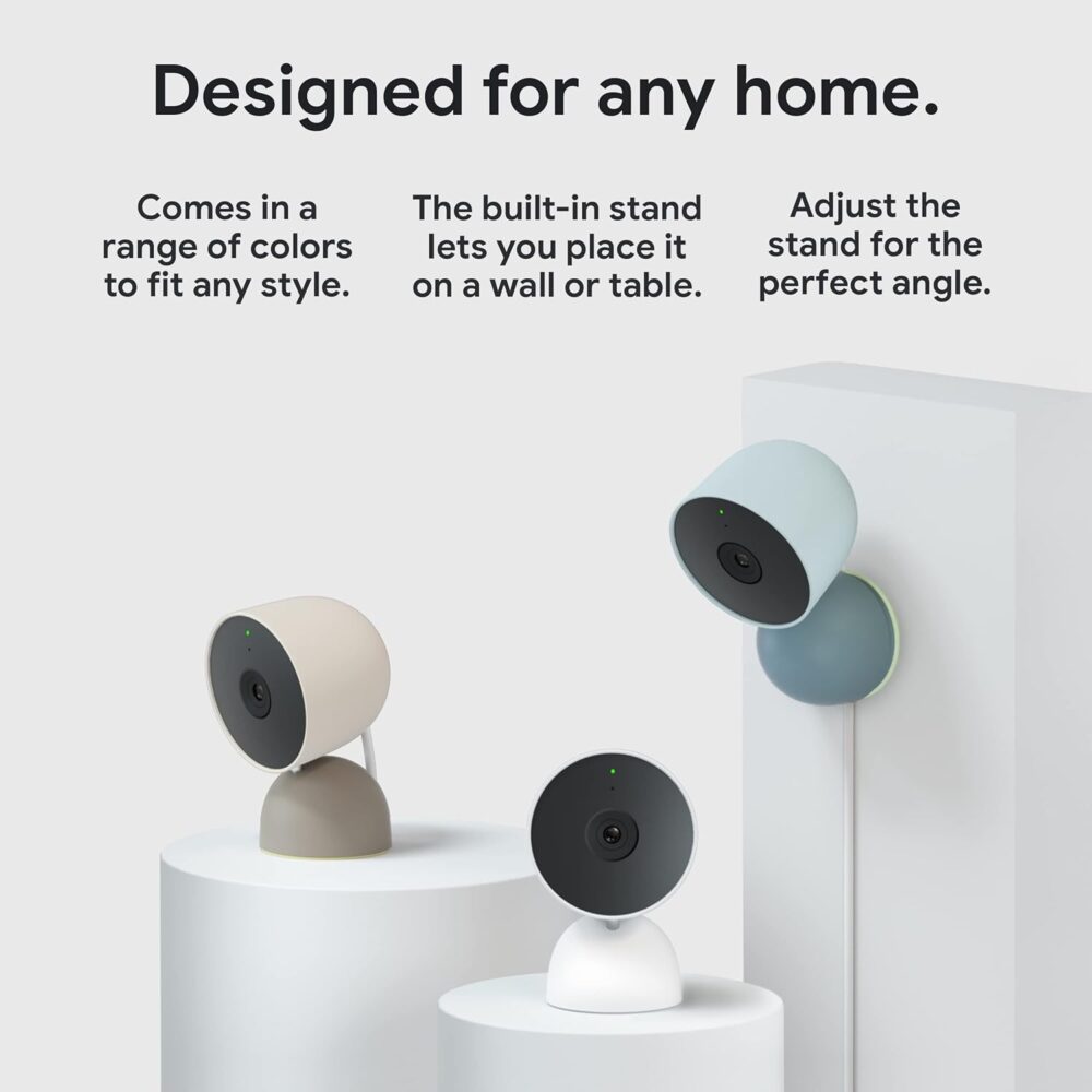Google indoor Nest Security Cam 1080p (Wired) - 2nd Generation - Snow - Image 11