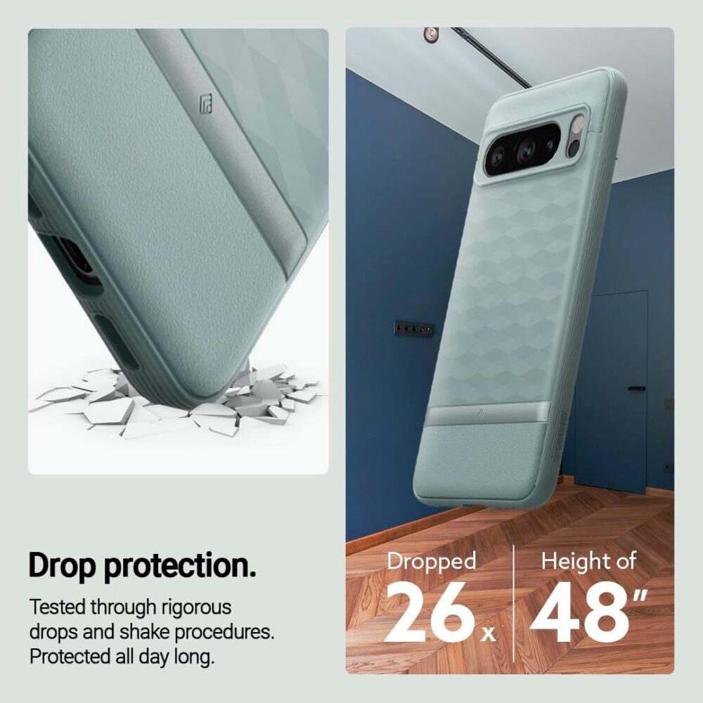 Caseology Parallax for Google Pixel 8 Pro Case 5G [3D Ergonomic Design](2023) - Sage Green - Image 5