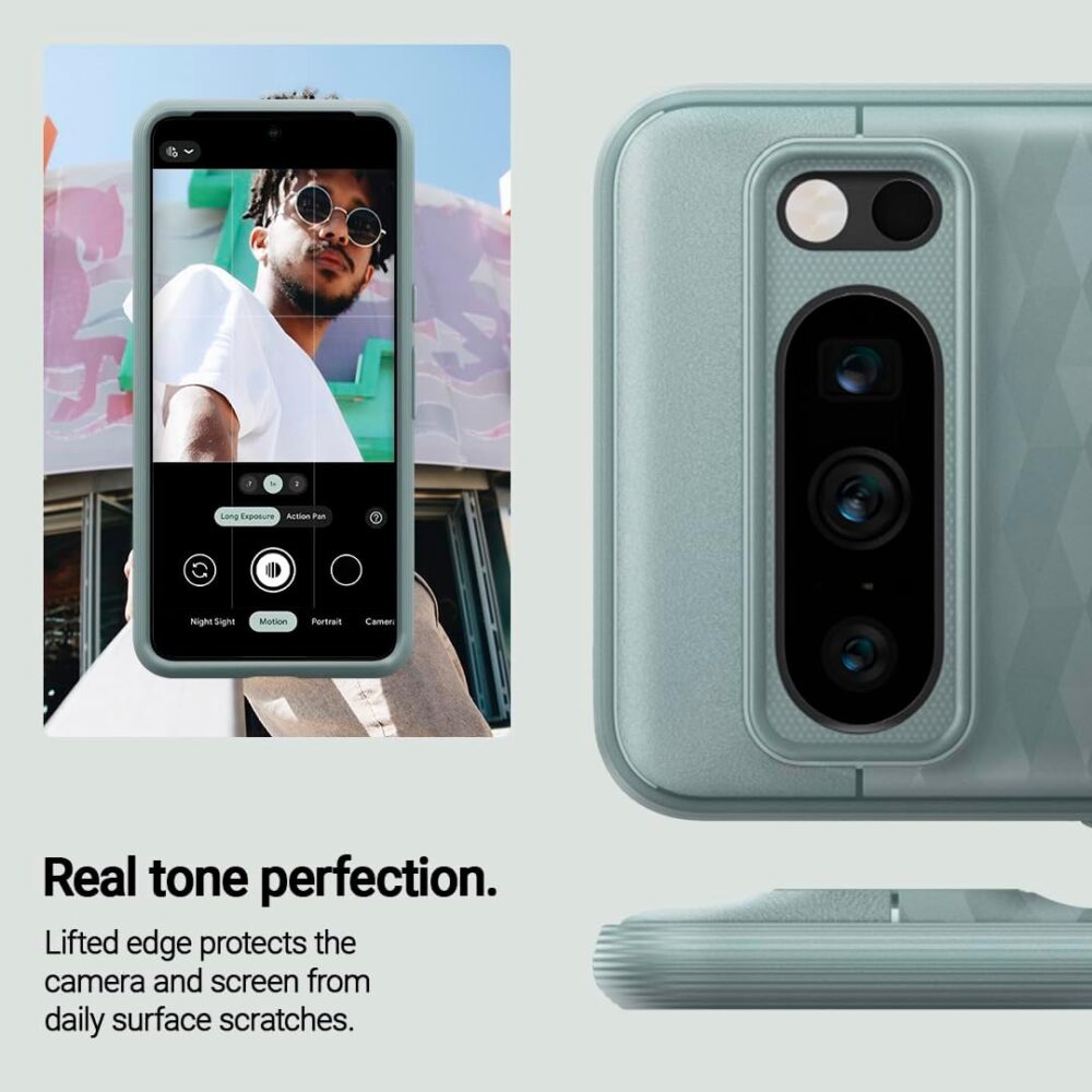 Caseology Parallax for Google Pixel 8 Pro Case 5G [3D Ergonomic Design](2023) - Sage Green - Image 6