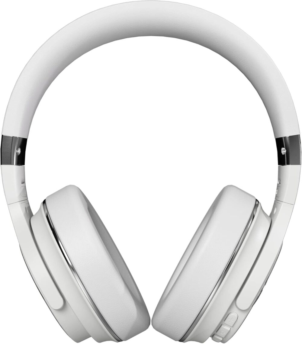 Raycon Everyday Wireless Bluetooth Over Ear Headphones, with Active Noise Cancelling, Awareness Mode and Built in Microphone, IPX 4 Water Resistance, 38 Hours of Battery Life (Frost White) - Image 3
