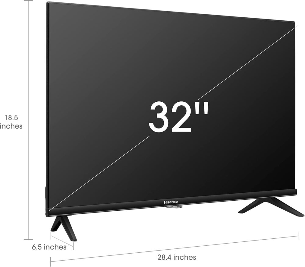 Hisense A4 Series 32-Inch Class HD Smart Android TV with DTS Virtual X, Game & Sports Modes, Chromecast Built-in, Alexa Compatibility (32A4H, 2022 New Model) ,Black - Image 4