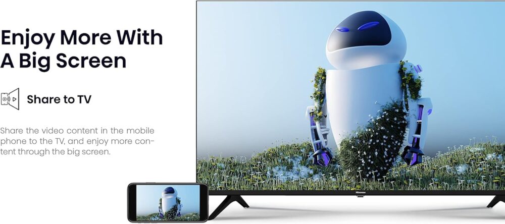 Hisense A4 Series 32-Inch Class HD Smart Android TV with DTS Virtual X, Game & Sports Modes, Chromecast Built-in, Alexa Compatibility (32A4H, 2022 New Model) ,Black - Image 15
