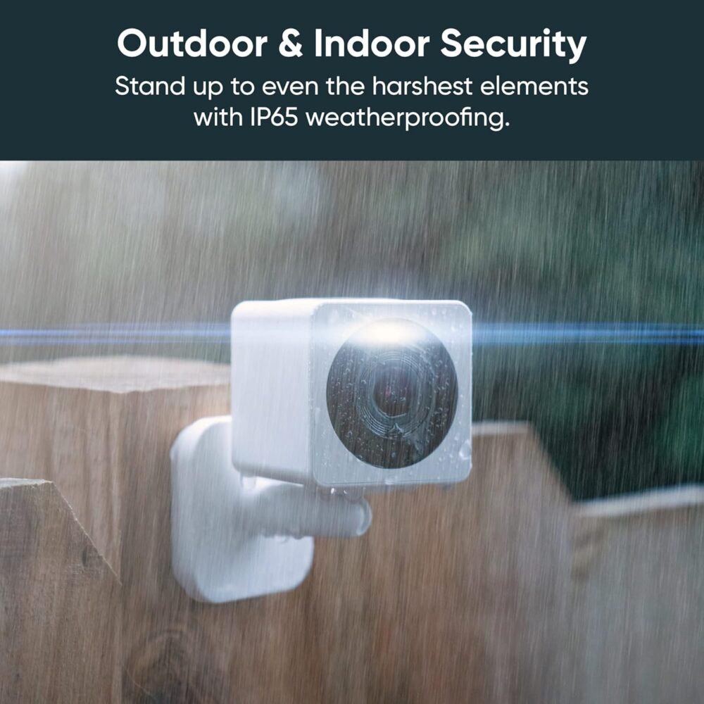 WYZE Cam OG Indoor/Outdoor 1080p WI-Fi Smart Home Security Camera with Color Night Vision, Built-in Spotlight, Motion Detection, 2-Way Audio, Compatible with Alexa & Google Assistant, White (2-Pack) - Image 5